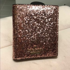 Kate Spade glitterbug rose gold wallet